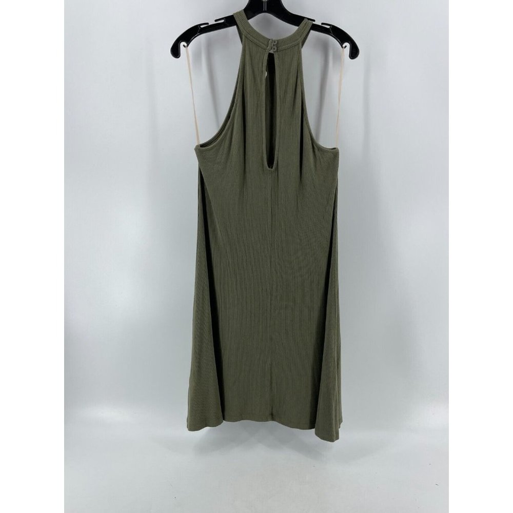 American Eagle Outfitters Women's Olive Green Sleeveless Stretch Dress Size Med - Picture 3 of 10